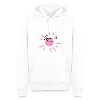 Summerlover - Stylisches Shirt für Sonnenanbeter - Männer Premium Bio Hoodie - Weiß - Vorne - Nico (187cm)