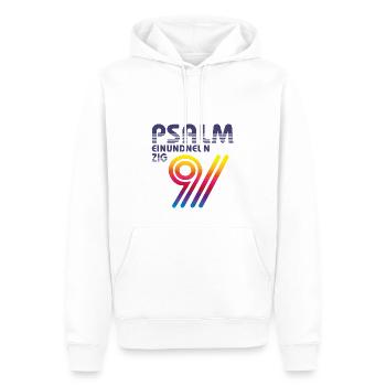 Psalm 91 Sport Retro - Männer Premium Bio Hoodie - Weiß - Vorne - Nico (187cm)