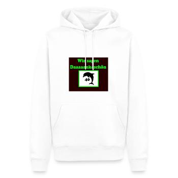 Wir sagen Dankeschön Flippers Party Malle Urlaub - Männer Premium Bio Hoodie - Weiß - Vorne - Nico (187cm)