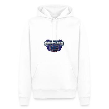 VOLLEY DE VOS PROPRES AILES ! - Sweat à capuche Premium bio Homme - blanc - Devant - Nico (187cm)