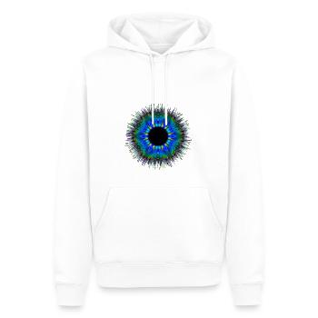 Symbol Auge Augen Mandala Muster - Männer Premium Bio Hoodie - Weiß - Vorne - Nico (187cm)