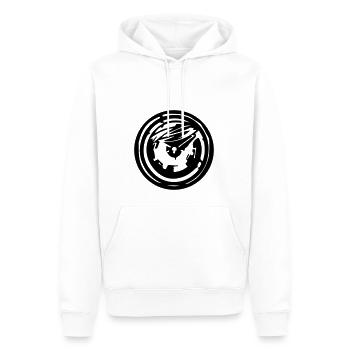 Map - Men’s Premium Organic Hoodie - white - Front - Nico (187cm)