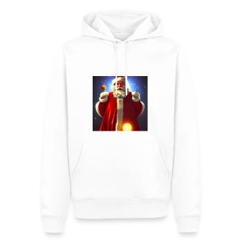 Santa Claus Santa Claus Christmas - Men’s Premium Organic Hoodie - white - Front - Nico (187cm)