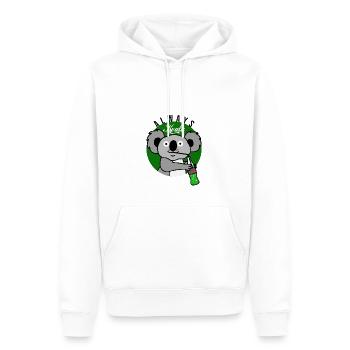 ALWAYS KOALA ! - Sweat à capuche Premium bio Homme - blanc - Devant - Nico (187cm)