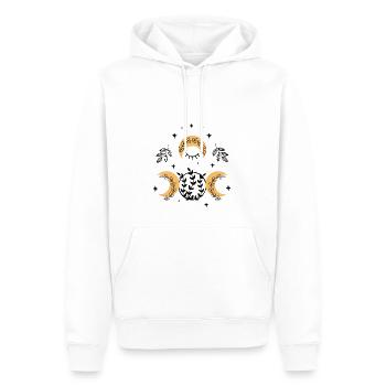 Mystisch Magie 06 - Mondkind - pos - ot - Männer Premium Bio Hoodie - Weiß - Vorne - Nico (187cm)