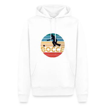 Bocce Bocci Colorful Balls Player I Cadeau - Sweat à capuche Premium bio Homme - blanc - Devant - Nico (187cm)