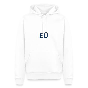 EÜ EÜ EÜ EÜ - Männer Premium Bio Hoodie - Weiß - Vorne - Nico (187cm)