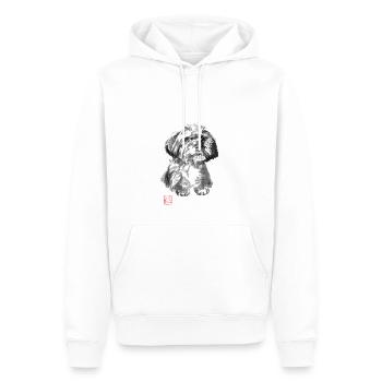 Kleiner Hund - Männer Premium Bio Hoodie - Weiß - Vorne - Nico (187cm)