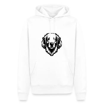 Golden retriever - Sweat à capuche Premium bio Homme - blanc - Devant - Nico (187cm)