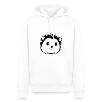 Igel Wald Stachelig Tier - Männer Premium Bio Hoodie - Weiß - Vorne - Nico (187cm)