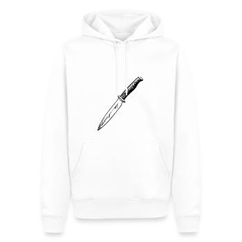 Knife Cutler Knife Lover - Men’s Premium Organic Hoodie - white - Front - Nico (187cm)