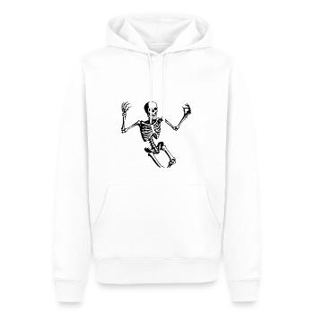 Skeleton Costume Bones Halloween Horreur - Sweat à capuche Premium bio Homme - blanc - Devant - Nico (187cm)