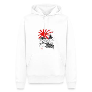 Neko Nihon - Männer Premium Bio Hoodie - Weiß - Vorne - Nico (187cm)