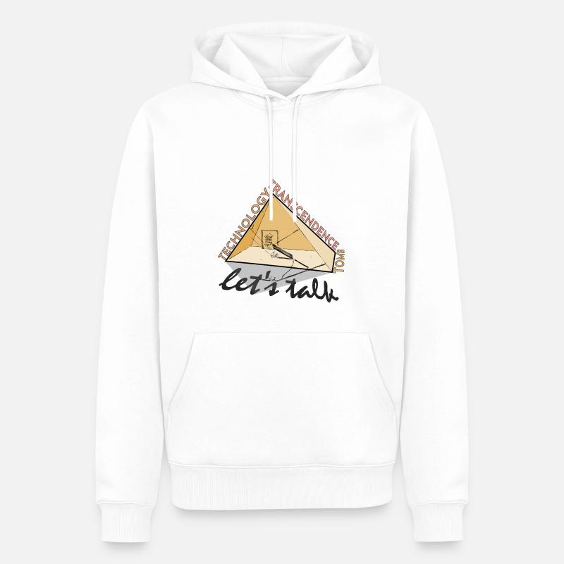 Pyramide Tomb Technology Transcendence - sand - Männer Premium Bio Hoodie - Weiß