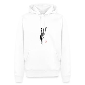 Hand und Schwert - Männer Premium Bio Hoodie - Weiß - Vorne - Nico (187cm)