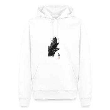 Krähen-Quadrat - Männer Premium Bio Hoodie - Weiß - Vorne - Nico (187cm)