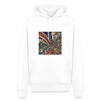 Weinlese - Männer Premium Bio Hoodie - Weiß - Vorne - Nico (187cm)