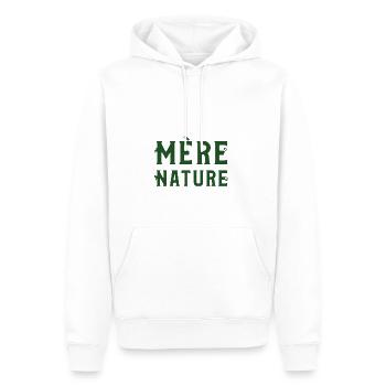 MÈRE NATURE ! - Sweat à capuche Premium bio Homme - blanc - Devant - Nico (187cm)