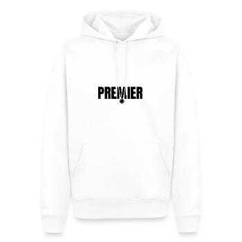 PREMIER ! (sport, médaille, champion) - Sweat à capuche Premium bio Homme - blanc - Devant - Nico (187cm)