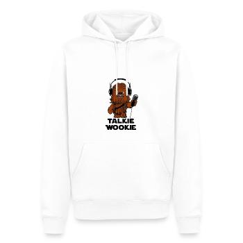 TALKIE WOOKIE - Sweat à capuche Premium bio Homme - blanc - Devant - Nico (187cm)