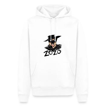 ZOZO ! - Sweat à capuche Premium bio Homme - blanc - Devant - Nico (187cm)