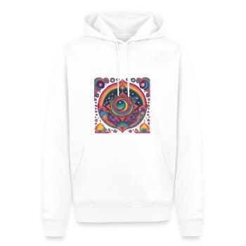 Cadeau du Ramadan Aïd Moubarak Islam Allah Musulman - Sweat à capuche Premium bio Homme - blanc - Devant - Nico (187cm)