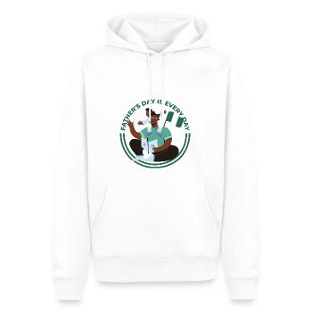 Nigérian Père Père Papa Papa Fils I Cadeau - Sweat à capuche Premium bio Homme - blanc - Devant - Nico (187cm)