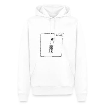 Place For Yourself - Men’s Premium Organic Hoodie - white - Front - Nico (187cm)
