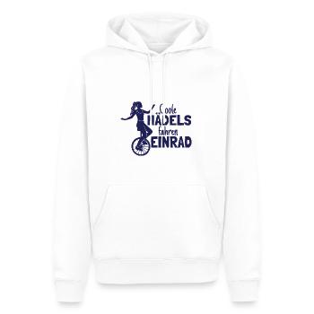 Einradfahrerin Coole Mädels Fahren Einrad - Männer Premium Bio Hoodie - Weiß - Vorne - Nico (187cm)