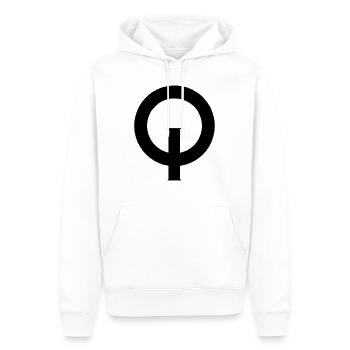 Optimist - Männer Premium Bio Hoodie - Weiß - Vorne - Nico (187cm)