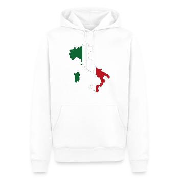 Italien - Männer Premium Bio Hoodie - Weiß - Vorne - Nico (187cm)