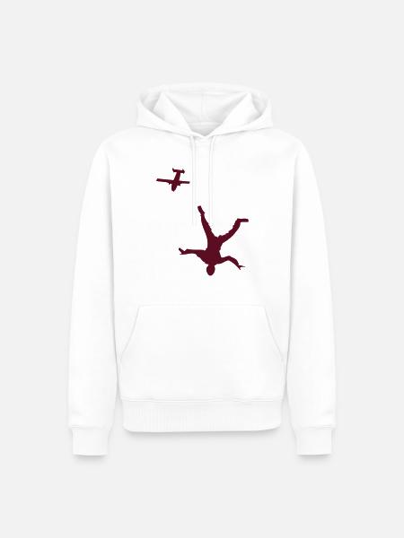 HeadDown with skyvan - Männer Premium Bio Hoodie - Weiß