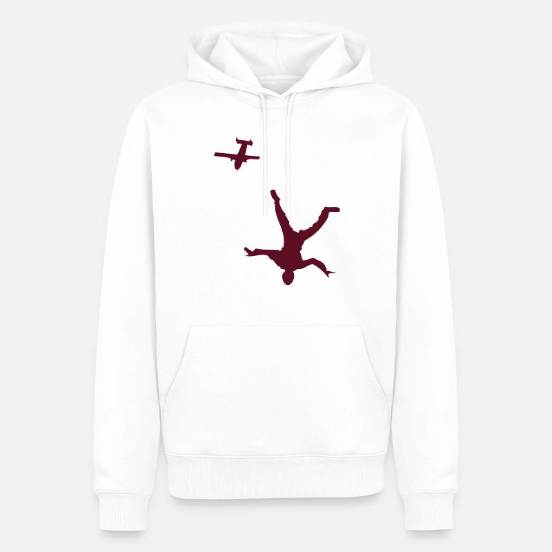 HeadDown with skyvan - Männer Premium Bio Hoodie - Weiß