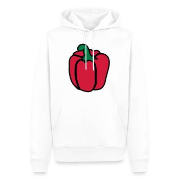 Paprika - Männer Premium Bio Hoodie - Weiß - Vorne - Nico (187cm)