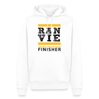 Wien Marathon Finisher - Männer Premium Bio Hoodie - Weiß - Vorne - Nico (187cm)