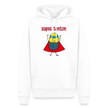 Super tonton - Männer Premium Bio Hoodie - Weiß - Vorne - Nico (187cm)