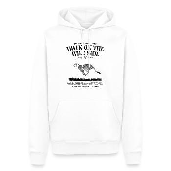 Walk on the wild side - Gepard - Männer Premium Bio Hoodie - Weiß - Vorne - Nico (187cm)
