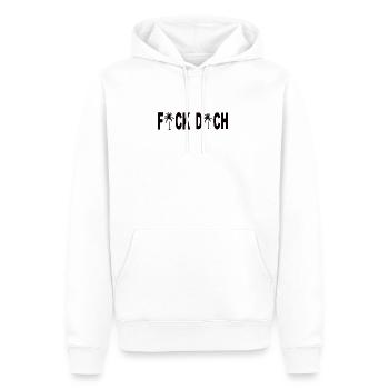 Fick Dich - Männer Premium Bio Hoodie - Weiß - Vorne - Nico (187cm)