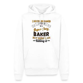 bäcker handwerk backen ist liebe konditor lustige - Männer Premium Bio Hoodie - Weiß - Vorne - Nico (187cm)