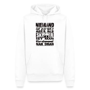 Skipper - Männer Premium Bio Hoodie - Weiß - Vorne - Nico (187cm)