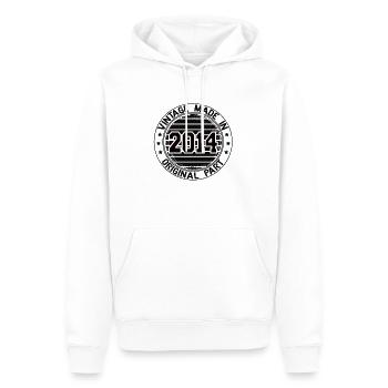 Vintage Made In 2014 Original Part Geburtstag 2014 - Männer Premium Bio Hoodie - Weiß - Vorne - Nico (187cm)