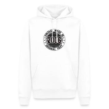 Vintage Made In 2006 Original Part Geburtstag 2006 - Männer Premium Bio Hoodie - Weiß - Vorne - Nico (187cm)