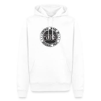 Vintage Made In 2003 Original Part Geburtstag 2003 - Männer Premium Bio Hoodie - Weiß - Vorne - Nico (187cm)