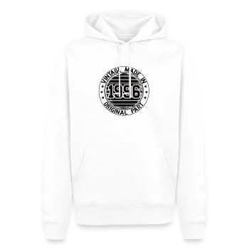 Vintage Made In 1996 Original Part Geburtstag 1996 - Männer Premium Bio Hoodie - Weiß - Vorne - Nico (187cm)