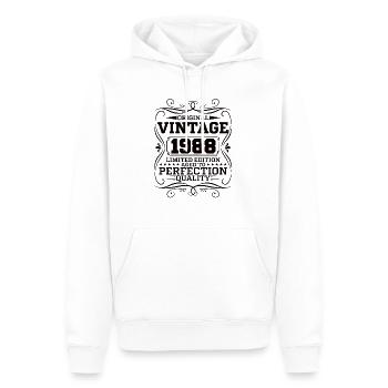 Vintage 1988 Original Limited Edition - Männer Premium Bio Hoodie - Weiß - Vorne - Nico (187cm)