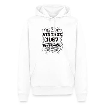 Vintage 1967 Édition Limitée Originale - Sweat à capuche Premium bio Homme - blanc - Devant - Nico (187cm)