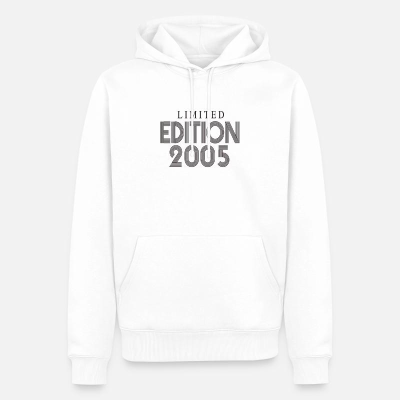 Édition limitée 2005 - Sweat à capuche Premium bio Homme - blanc