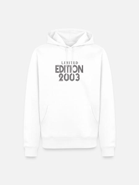Édition limitée 2003 - Sweat à capuche Premium bio Homme - blanc
