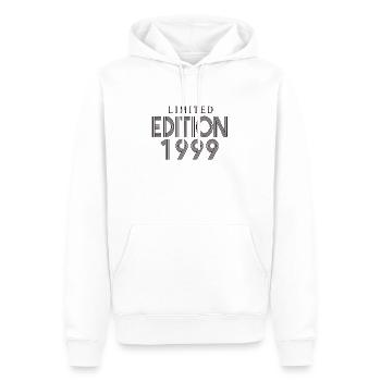Limited Edition 1999 - Männer Premium Bio Hoodie - Weiß - Vorne - Nico (187cm)