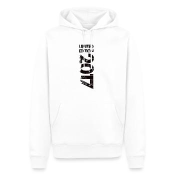 Édition limitée 2017 - Sweat à capuche Premium bio Homme - blanc - Devant - Nico (187cm)